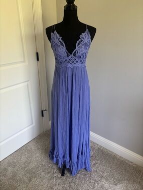 Free people Lavender Lace Bodice Maxi Dress - Women